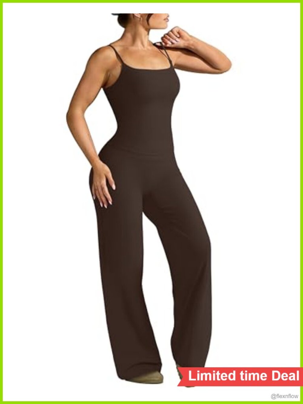 2 Piece Workout Set Nylon Elastane Tank Top Straight Leg Leggings Gym